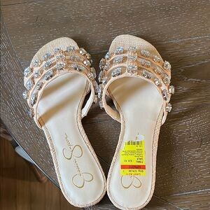Jessica Simpson Tan Braided Sandals
